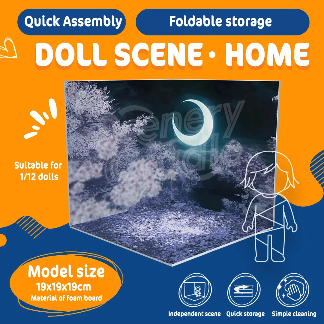 DIY Cabine PVC Model Display Board Blind Box Figuur Speelgoed Pop Rekwisieten Scène Achtergrond voor verzamelfiguren en displaylocaties