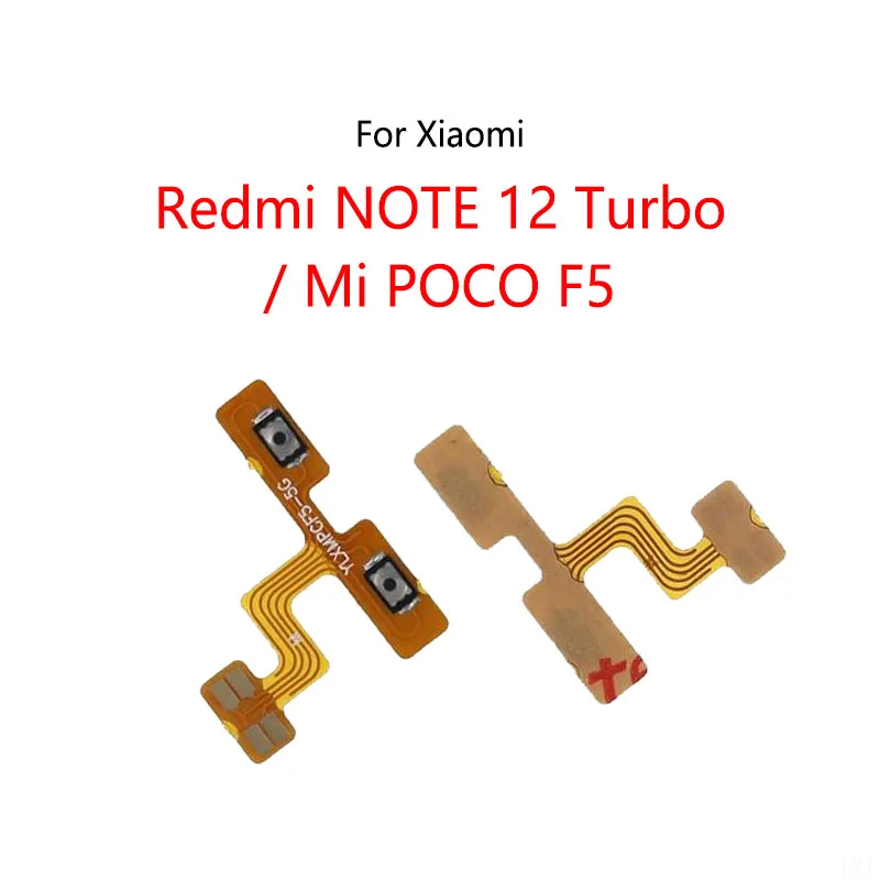 Volume Button Switch Mute Button On / Off Flex Cable For Xiaomi Redmi NOTE 12 Turbo / Mi POCO F5 Pocophone