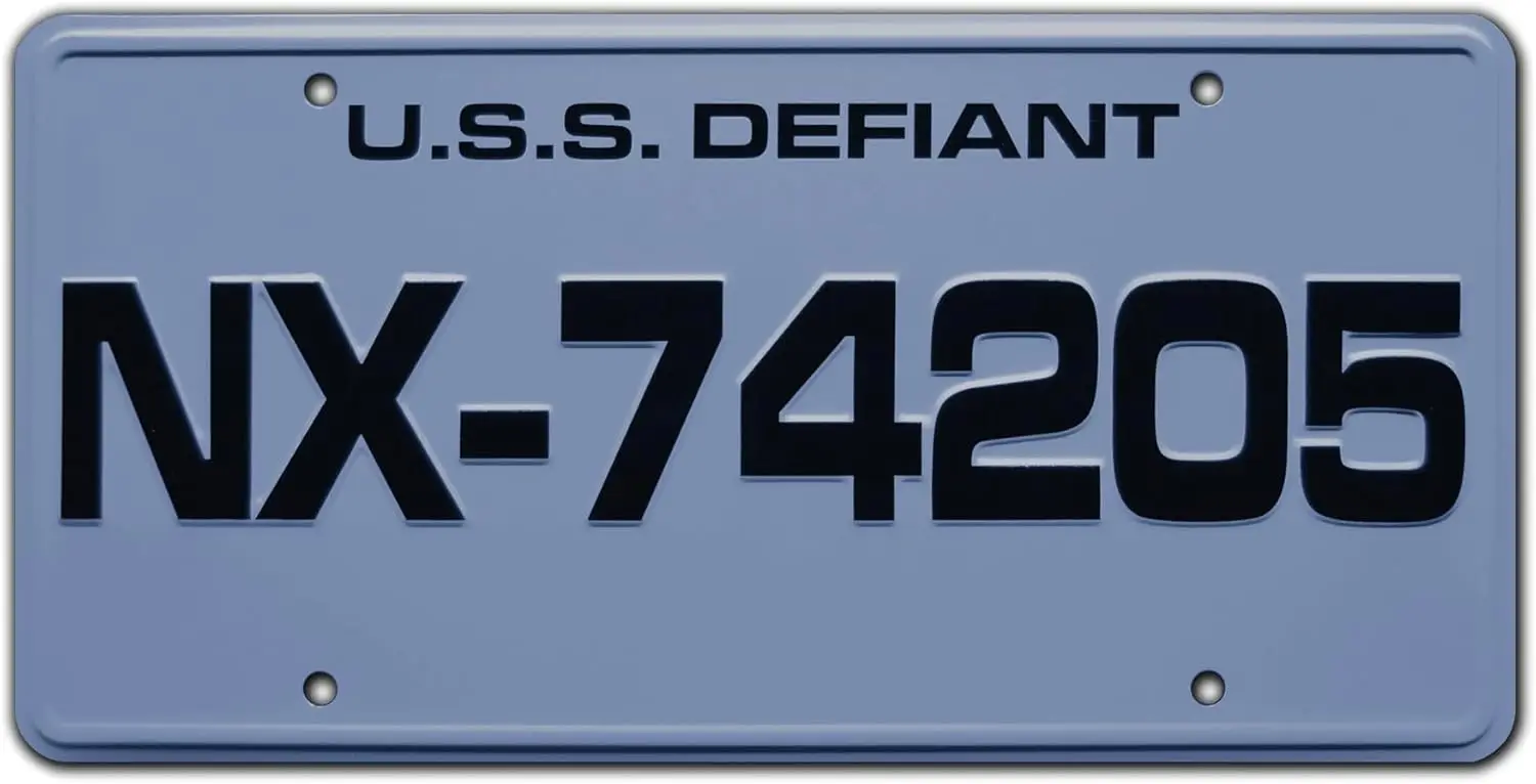 USS Defiant: Deep Space Nine | NX-74205 | Metal Aluminum sign License Plate