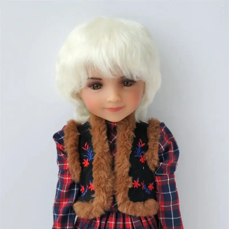 JD293 Short Boyish Cut Mohair Doll Wig 23-25cm SD 9-10inch Blythe Kaye Wiggs Compatible Doll Accessories