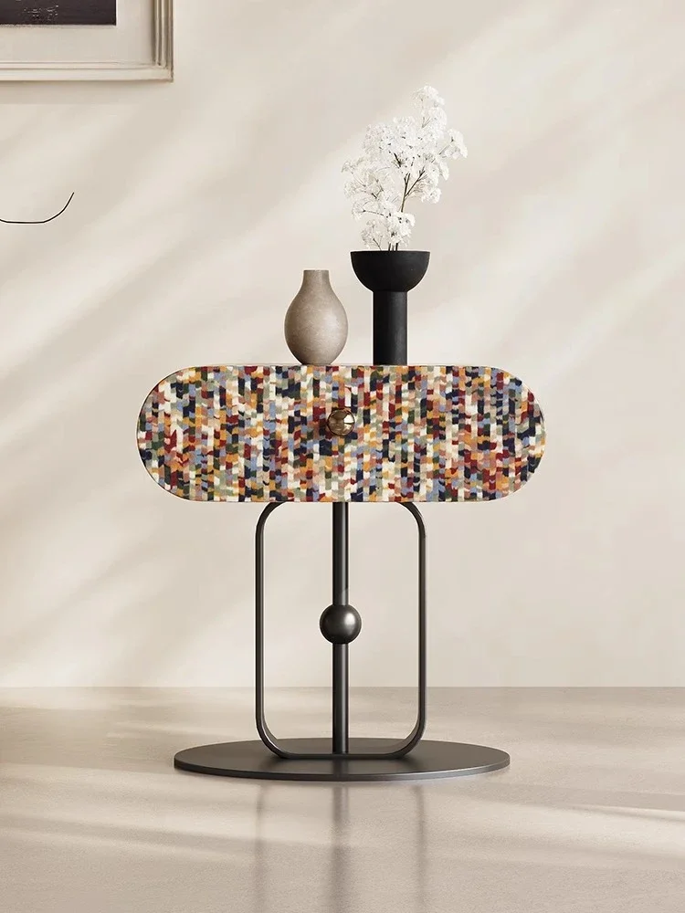 خزانة جانبية لتنظيم تخزين قوس قزح لطاولة السرير بسيطة من LJYItalian