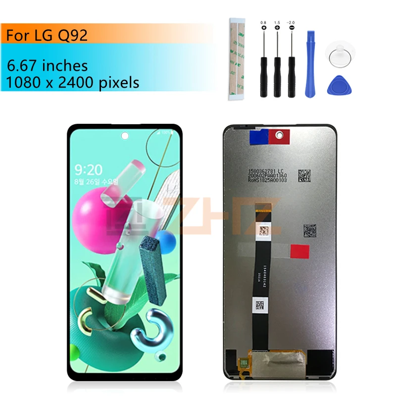 

For LG Q92 5G LCD Display Touch Screen Digitizer Assembly Display Replacement Repair Parts 6.67"