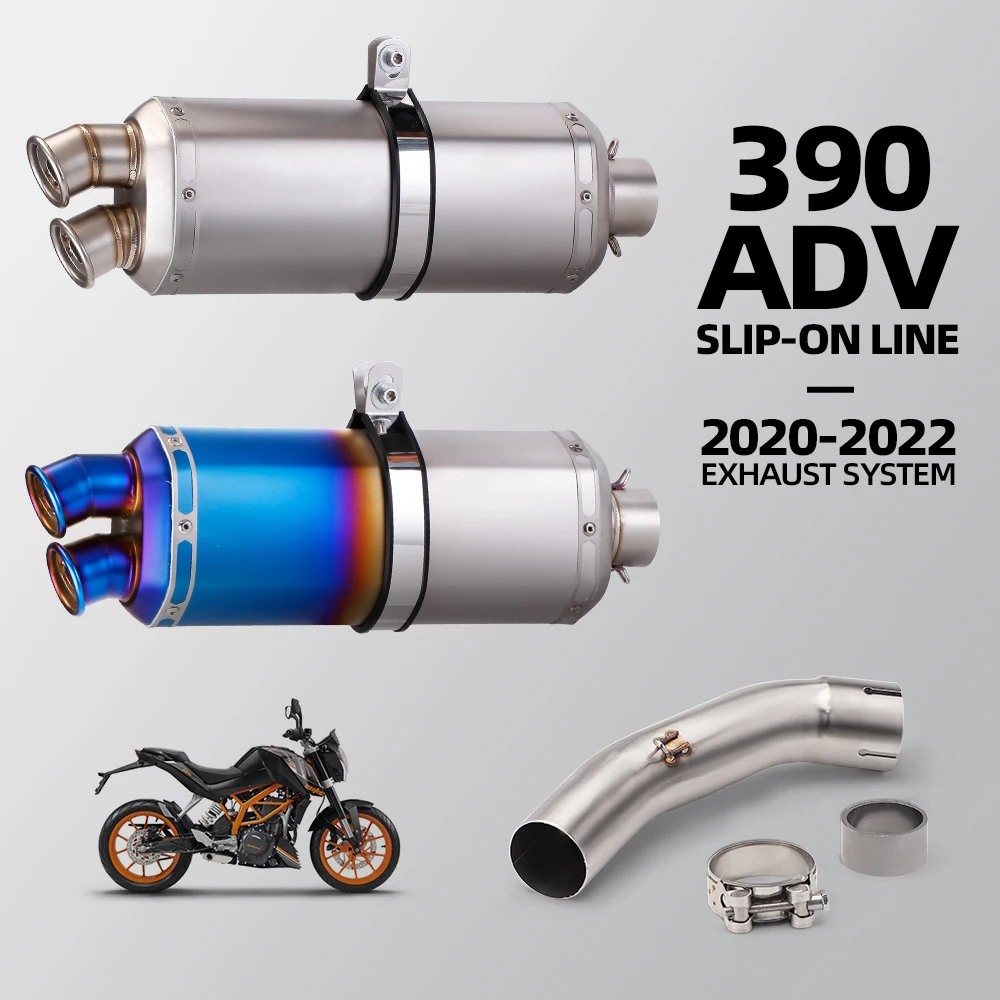 

Motorcycle Exhaust Muffler Escape moto Middle Link Pipe For ADV 390 adventure 390adv 250duke 390duke RC390 2020 2021