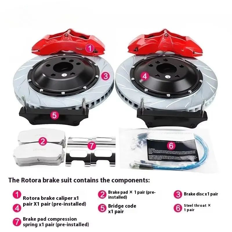 Rotora Modified Brake Caliper New Front/Rear Retrofit/Upgrade for M3 E90/E46 X5 F15 1 Year Warranty