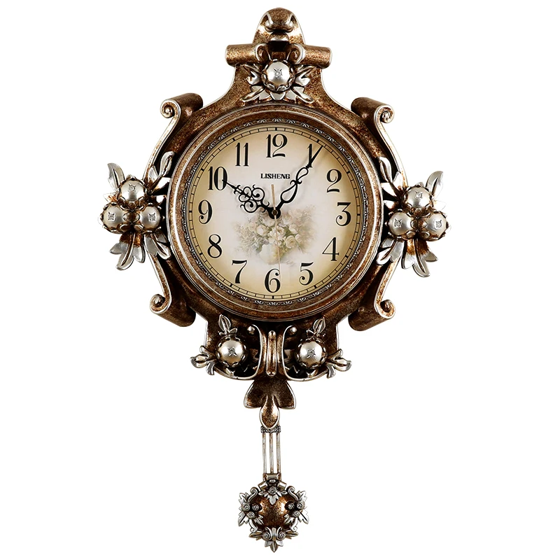 

18-Inch creative retro hanging quartz clock simple European fashion watch