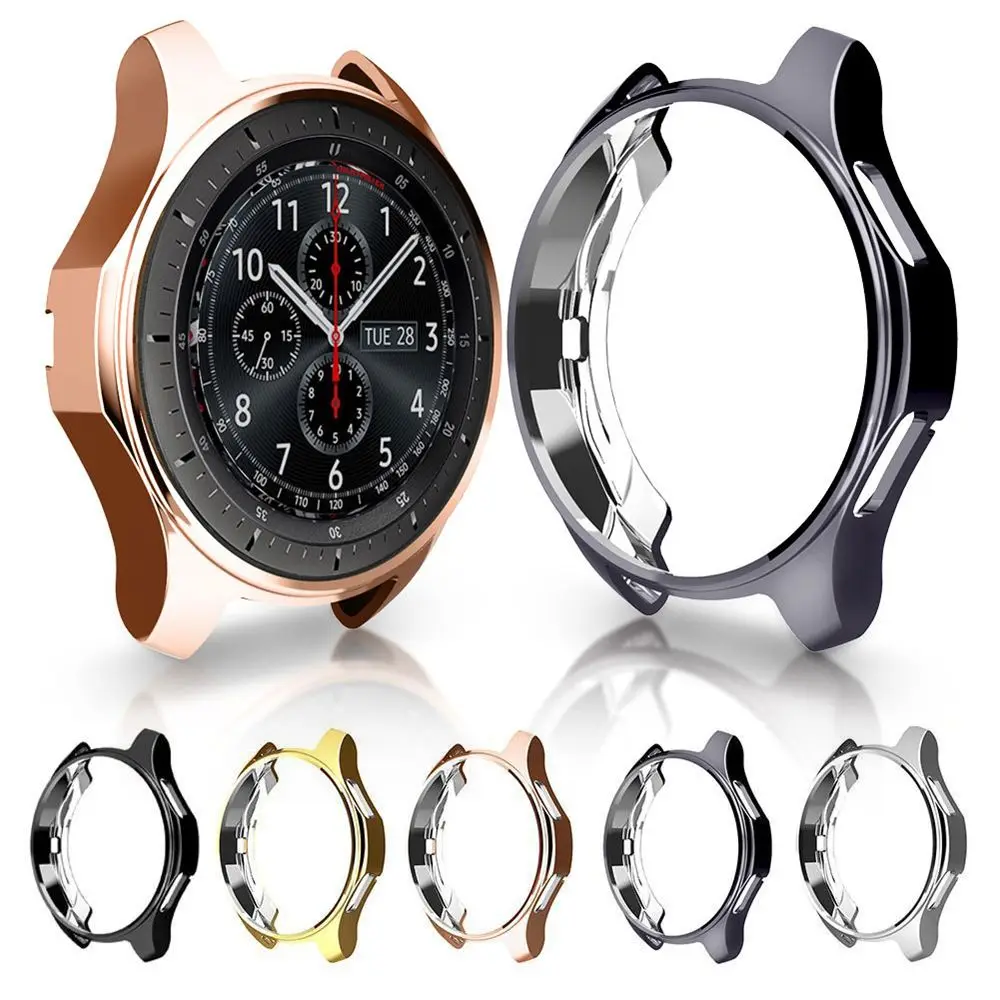 เคสนิ่มสำหรับ Samsung Gear S3 Galaxy Watch 46มม. 42มม. ฟิล์มบางพิเศษ0.3มม. ป้องกันรอยขีดข่วนกรอบซิลิโคน