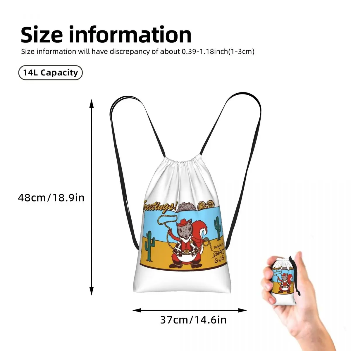 Mark Rober Drawstring Backpack Sports Gym Bag Portable Travel Drawstring Bag for Men Women