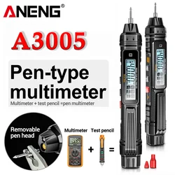 ANENG A3005 Digital Multimeter 4000 Counts Pen Type Professional Meter Non-Contact Auto AC/DC Voltage Ohm Diode Tester For Tools