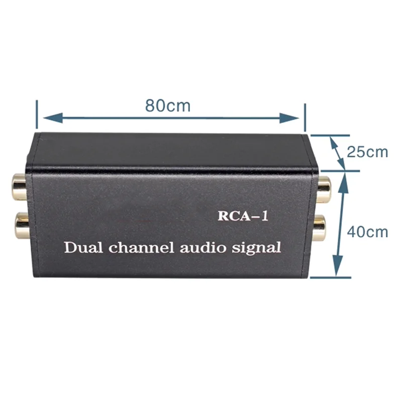 M16K-RCA-1 Audio Common Ground Isolator Anti-Noise Filter Electrical Flow Sound Elimination Noise Filter