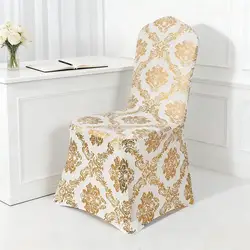 Fodera per sedia stampata per decorazioni per feste di matrimonio, design in spandex, compleanno, sala da pranzo, hotel, spettacolo