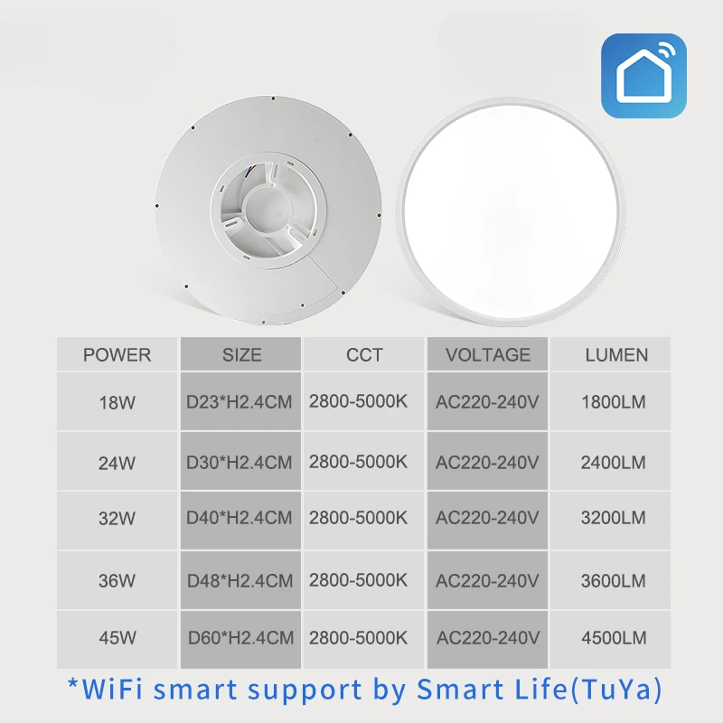 Imagem -02 - Moderno Led Smart Ceiling Light Grão de Madeira Dourada Iluminação Doméstica Regulável Wi-fi App Tuya Superfície de Controle de Voz Montagem da Lâmpada do Teto