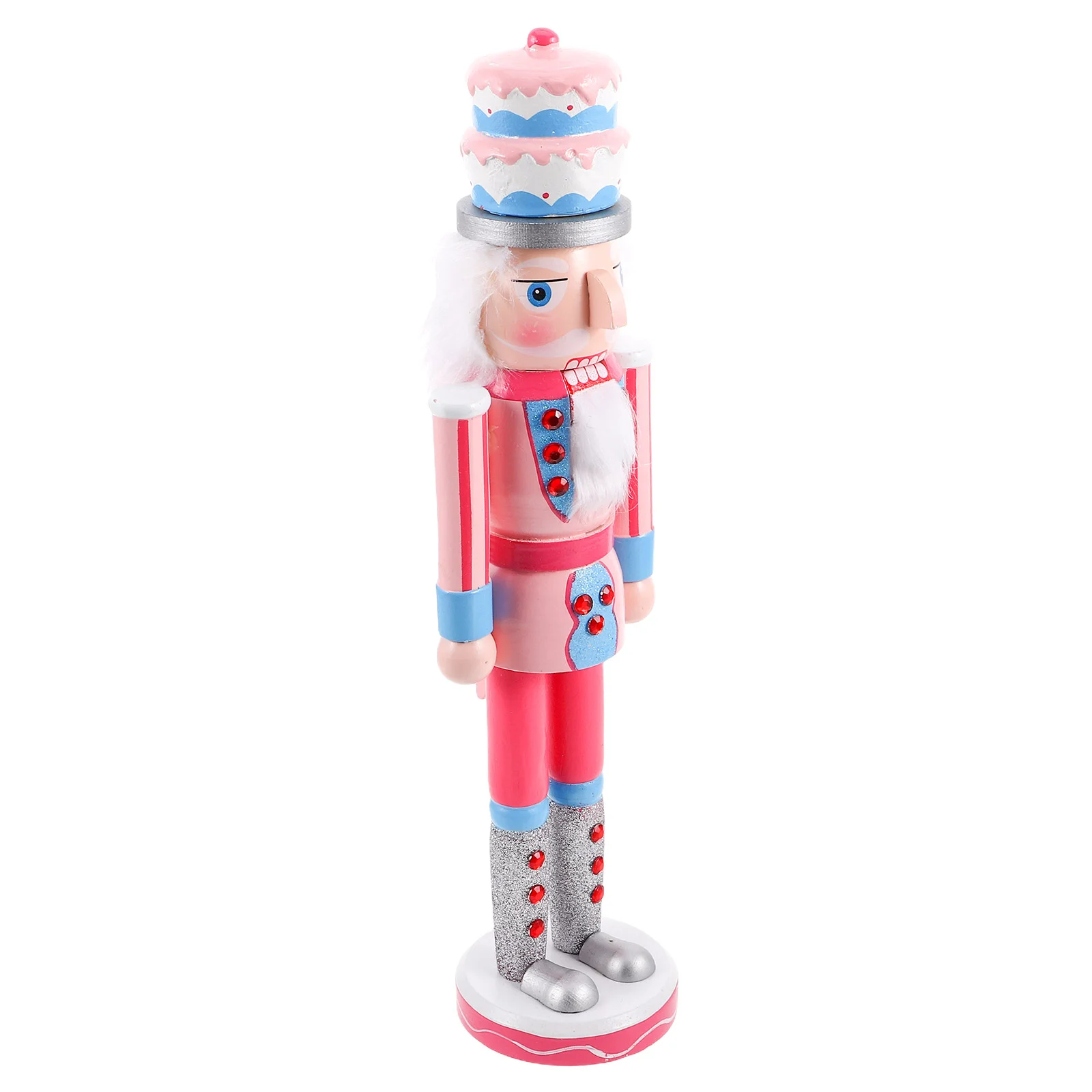 

Nutcracker Soldier Christmas Desktop Nutcrackers Xmas Decor Decorations Craft Wooden Ornaments Cartoon