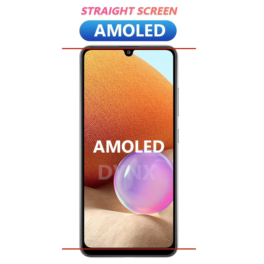 Super AMOLED For Samsung Galaxy A32 4G A325 A325F SM-A325M SM-A325F/DS LCD Display Touch Screen Digitizer Assembly Replacement