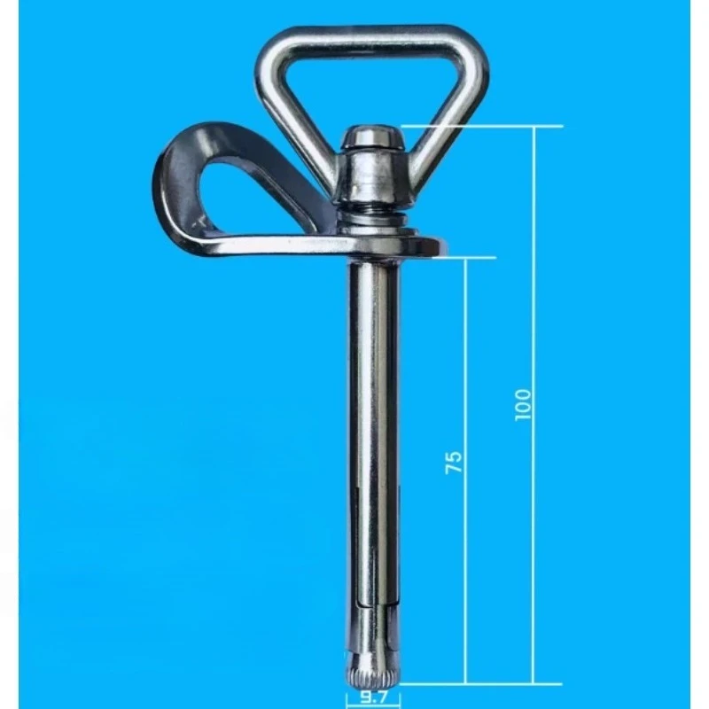 M8x100 Stainless Steel Removable Anchor Bolt for Climbing, Reusable Expansion Bolt for High Altitude Safety