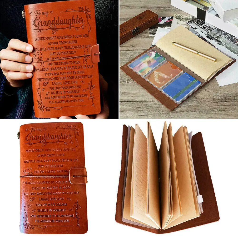Imagem -05 - Vintage Handmade Leather Sketch Book Diário Caderno Diário Conta Mão Agenda Notepad Papelaria Escola