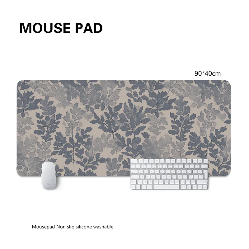 Green fresh mouse pad minimalist pattern gamer Persian pattern oversized office workstation keyboard wrist guard table mat