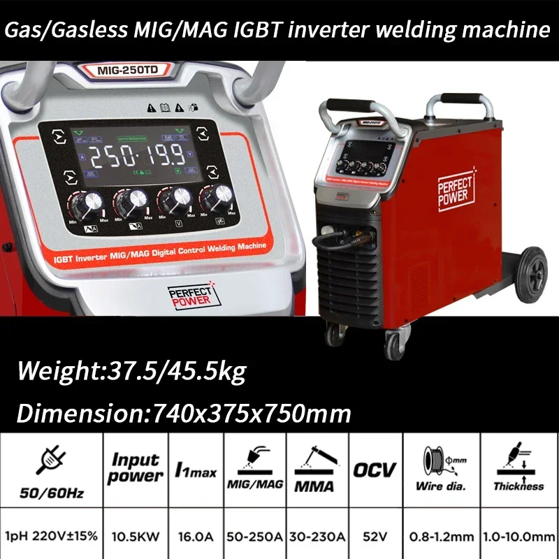 Gasless mig welder 220v double pulse mig mag welding machine price with mma tig mig mag welding machine price