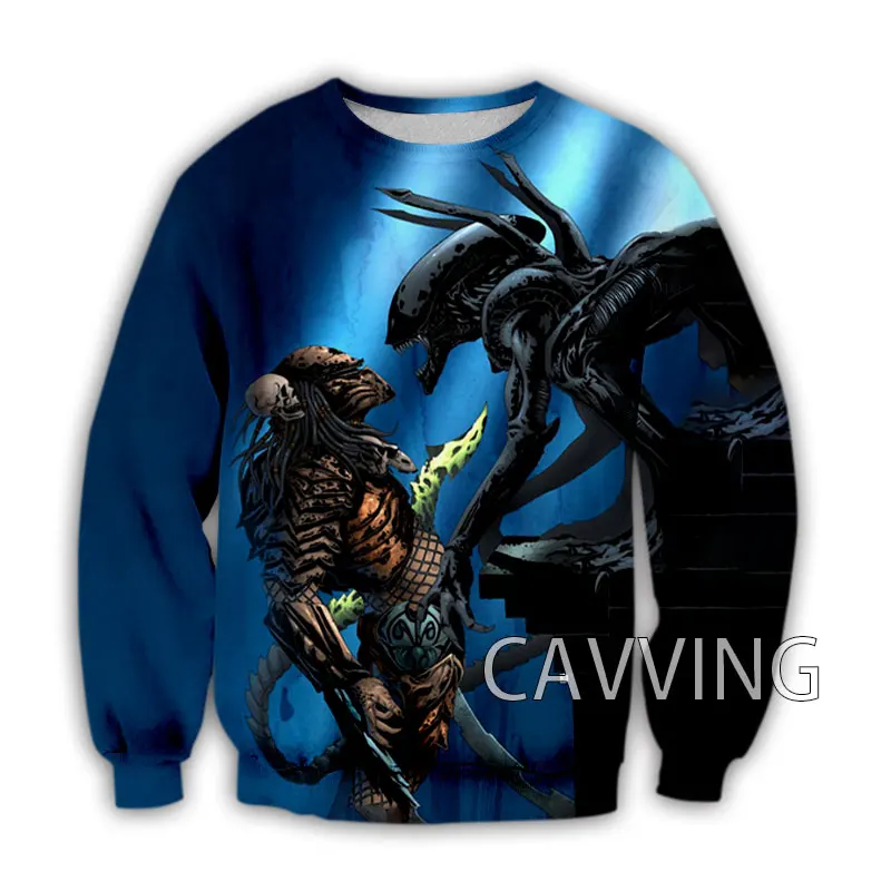 

CAVVING 3D Printed The Predator Crewneck Sweatshirts Harajuku Styles Tops Long Sleeve Sweatshirts for Men/women C02