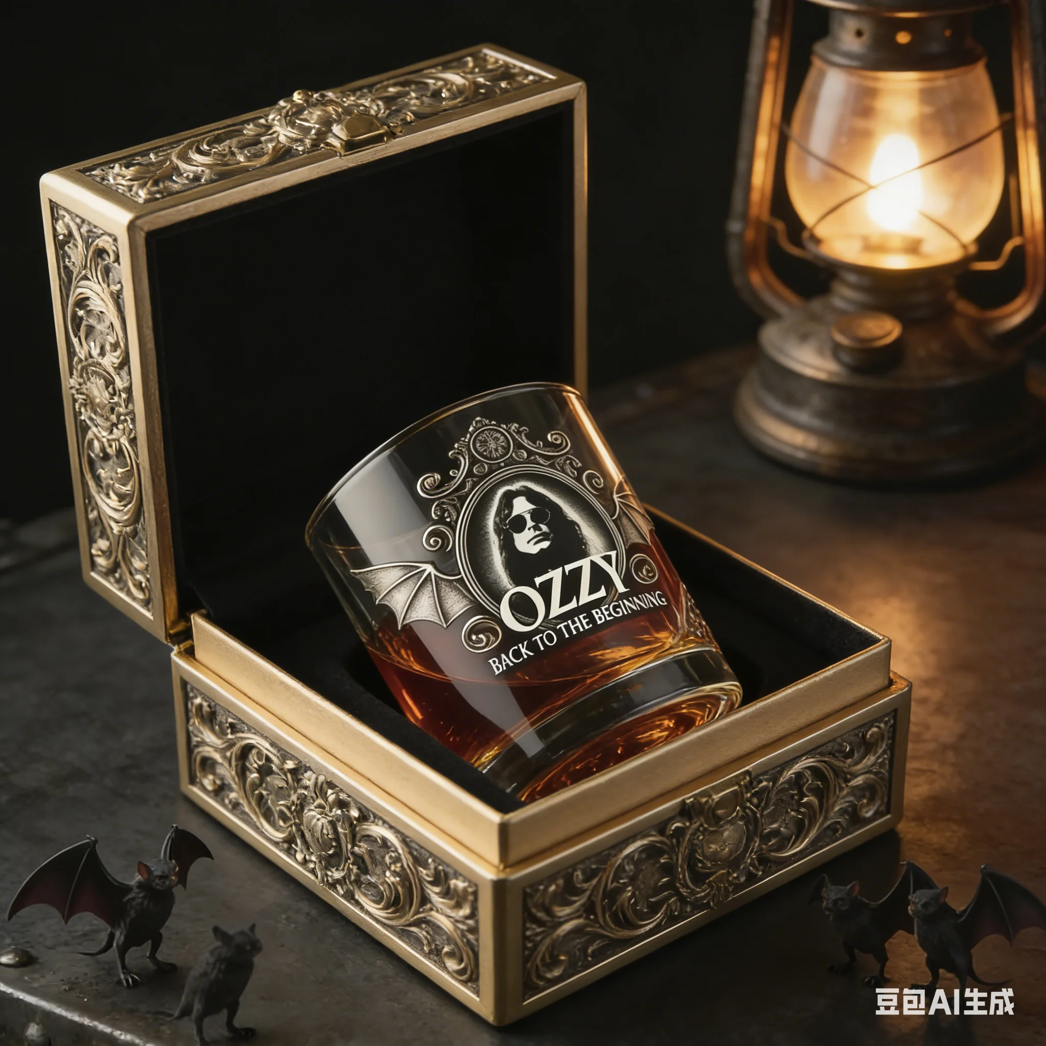 Vaso de Whisky con Diseño de Ozzy Osbourne, 1 Pieza, Ideal para Beber Cócteles, Regalo para Fans