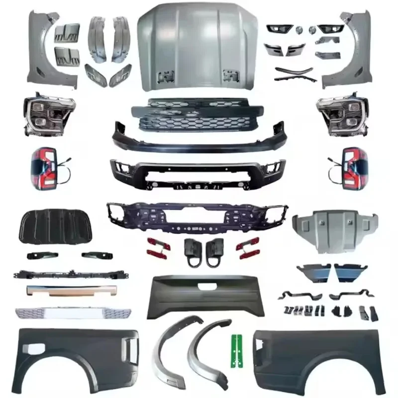 

2012-2021 for For-d Ranger & 2022 Ranger Raptor Front Bumper Face Lift Upgrade Body Kit 4x4 Pickup Accessories