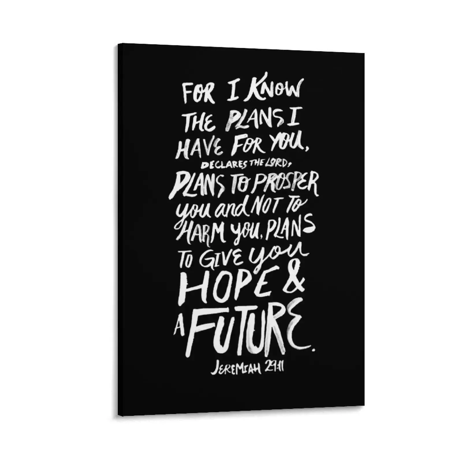 

Jeremiah 29:11 II Canvas Painting japanese room decor wall art Paintings for bedroom