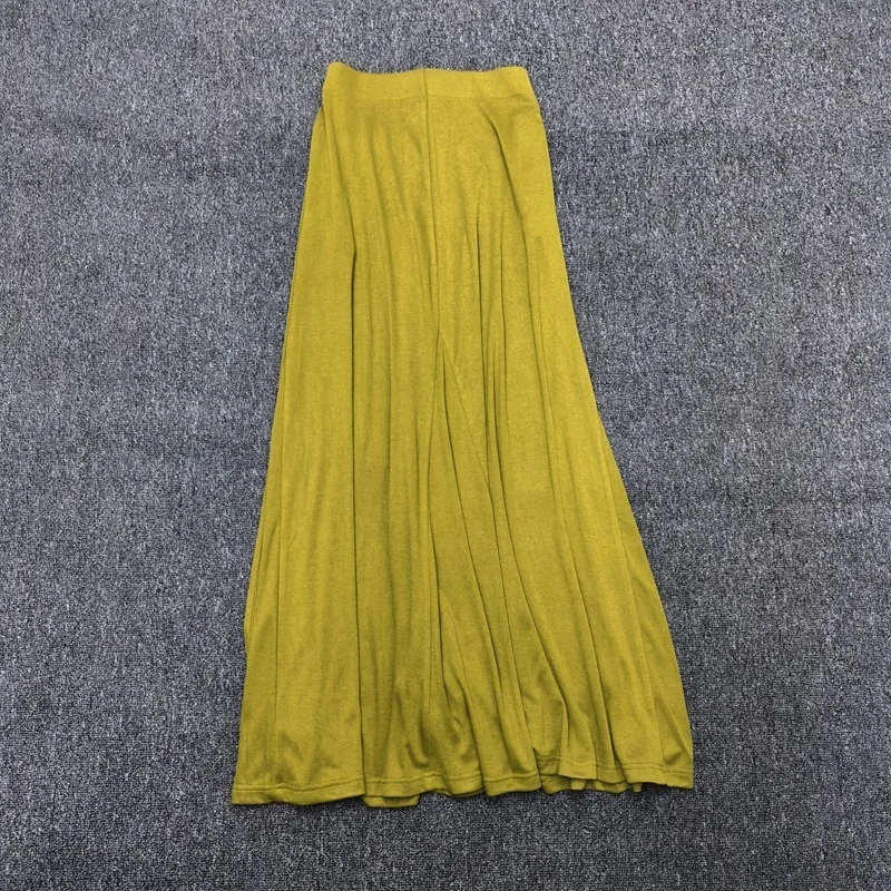 Maxdutti Abbigliamento donna minimalista 45% Lyocell 20% lana Maglione asimmetrico Gonne lavorate a maglia Set Gonna abito da donna Gonne Gonne