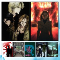 N-Naoki Urasawa S Monster Anime Poster HD art sticky wall waterproof home living room bedroom bar aesthetic decoration