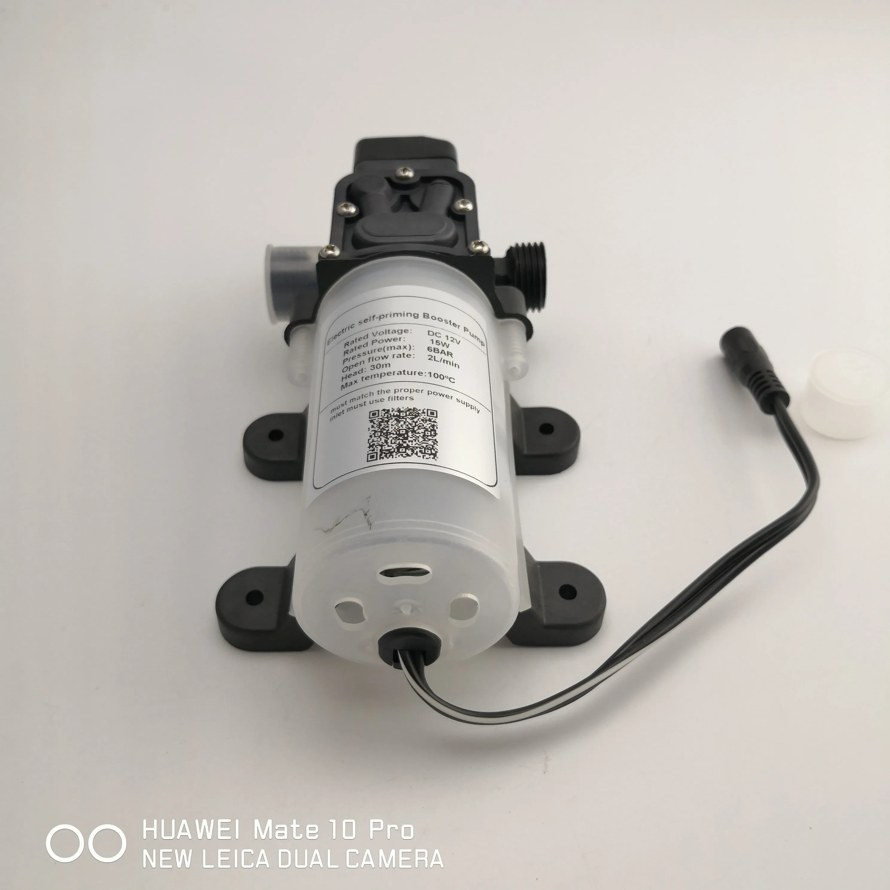 automatic pressure switch type electric self priming dc 12v 15W small diaphragm water booster pump