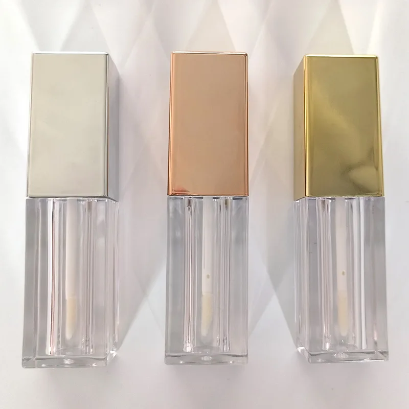 Private Label Empty Lip Gloss Tubes Porable Plastic Lip Glaze Bottle Frosted Transparent Travel Liquid Lipstick Container