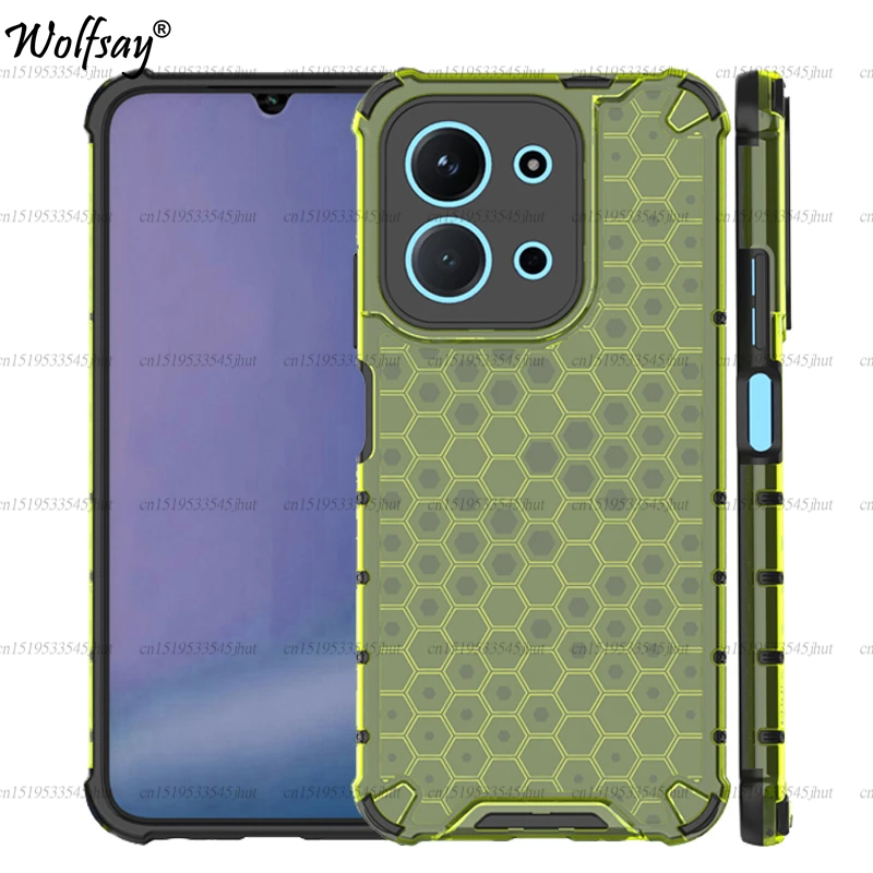 

Противоударный прозрачный чехол для Xiaomi Redmi 15C Honeycomb Armor PC Back Case для Redmi 15C Чехол для Redmi 15C 15 6,9 дюйма