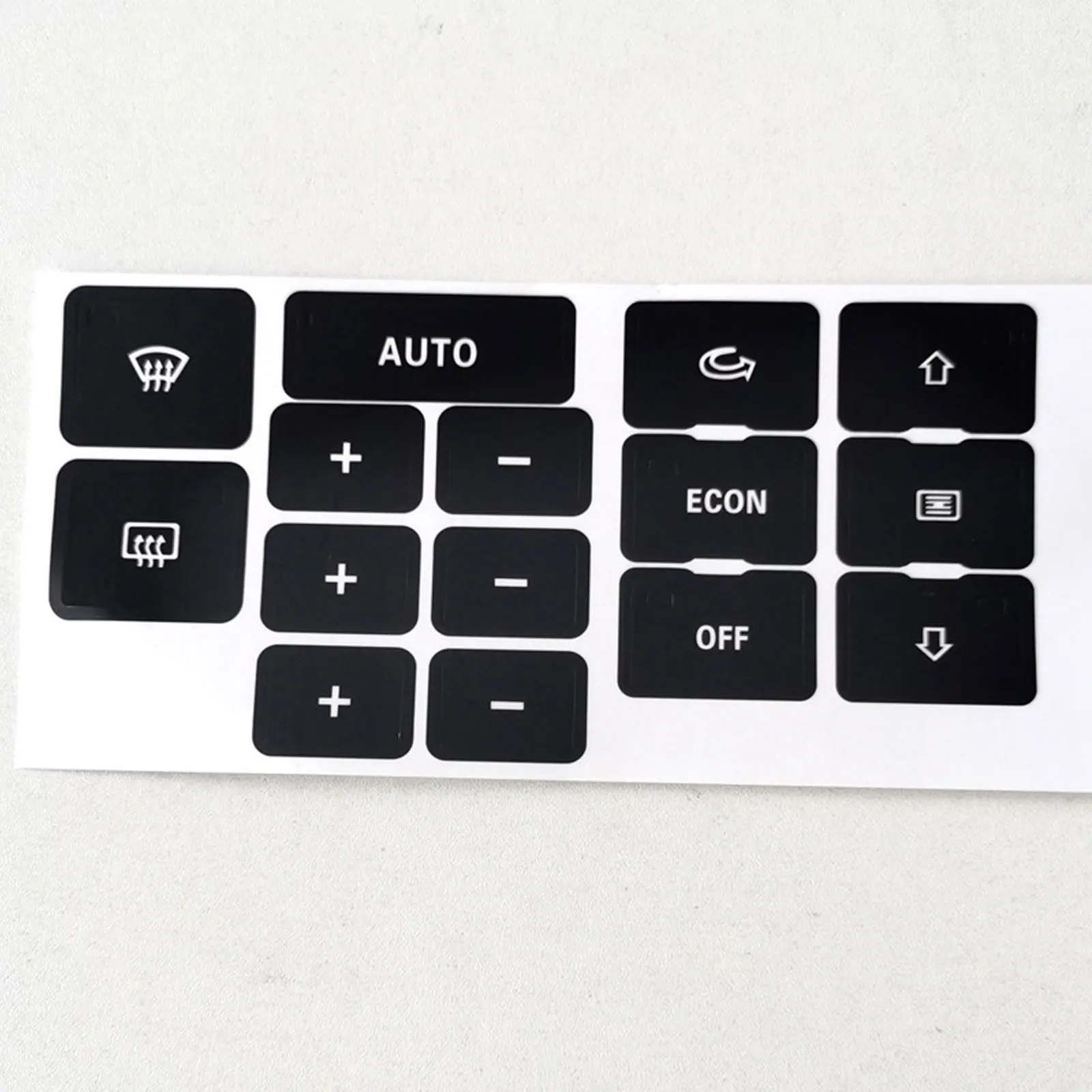 Matte Black Air Heater Control Button Sticker for Audi A6 C5 A/C For Audi A6 C5 Heater AC Climate Control Button Repair Decals