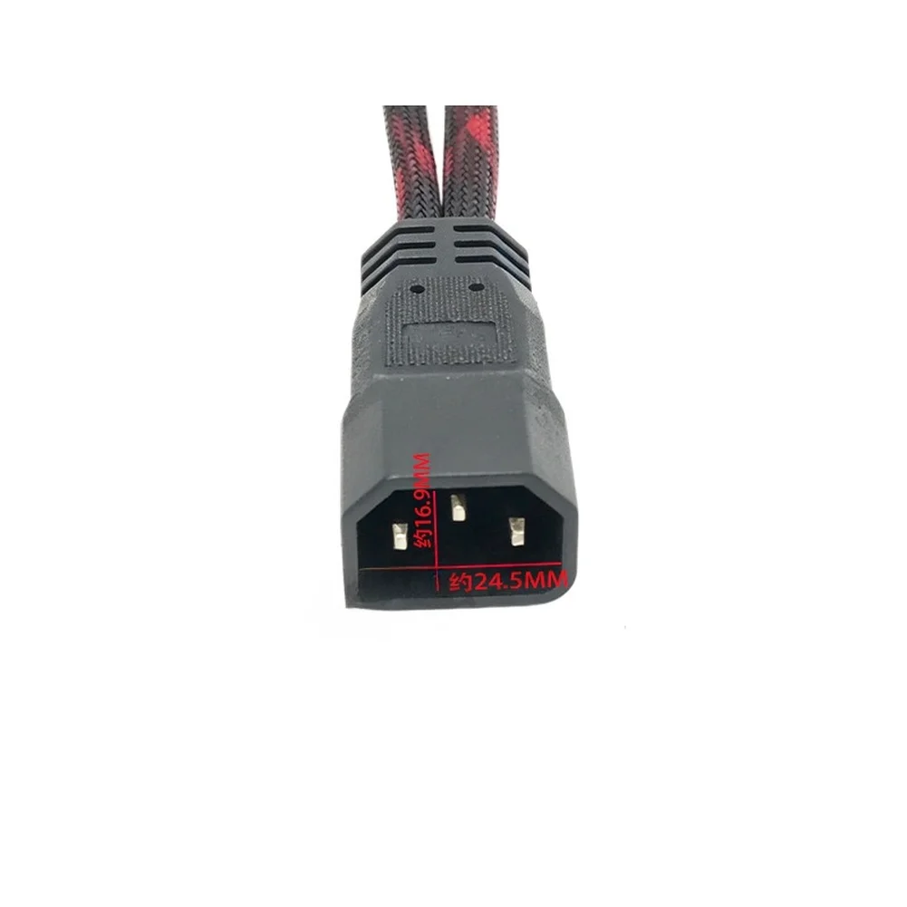Portable Flexible Silicone Male Female To Dual Straight Pin Socket Power Cable Electric Scooter Butt Cable Connector Parts view 6