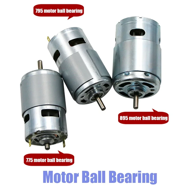 DC12V Motor 775 795 895 Double Ball Bearing 6000-12000RPM Large Torque Ball Bearing High Power Low Noise Electronic Component