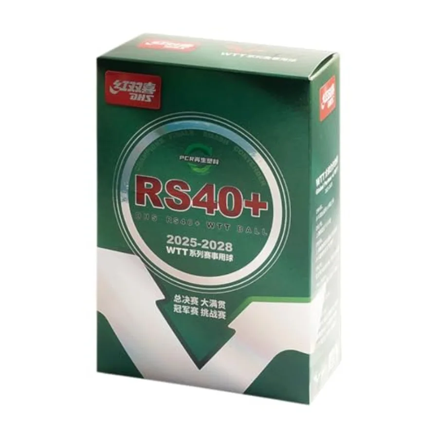 

Sports RS40 WTT 3 Star Table Tennis Ball - PCR Recycled Material, Official WTT Ball, ITTF Approved, Tournament Use, Seamed 40mm