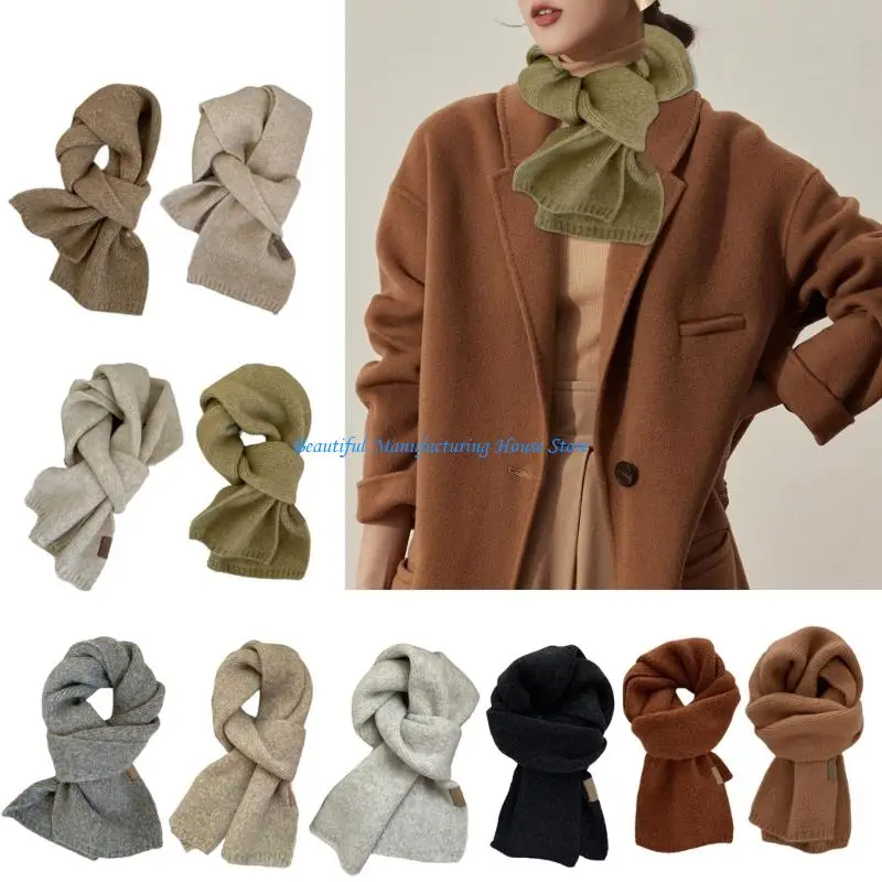 

E56A Soft Like Scarf In Color Winter Accessory Korean Fashionable Unisex Wrap