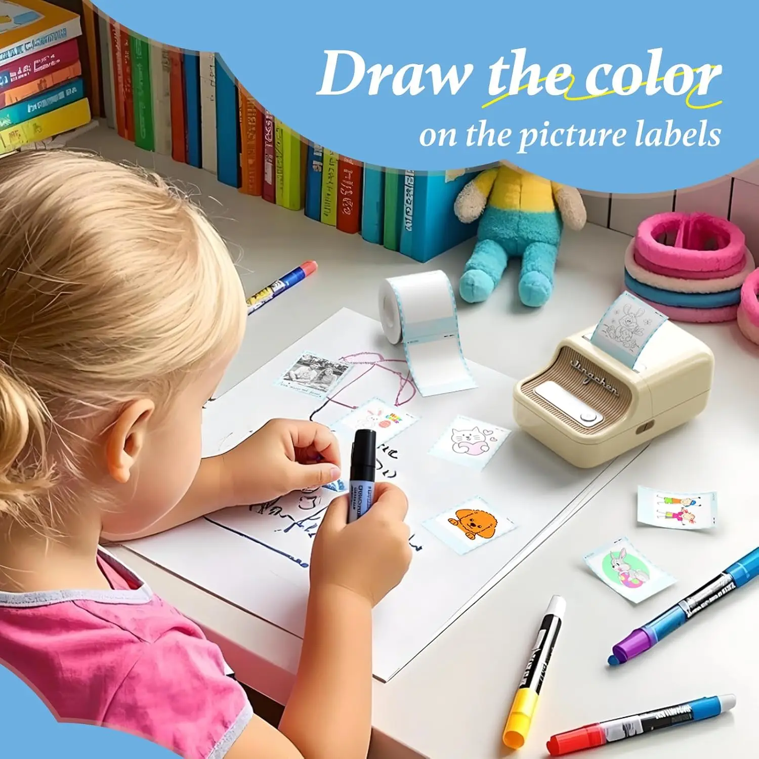 For NiiMbot B21Pro Thermal Printer Photo Color Label Sticker High-definition Photo Printing Photo Paper With Adhesive Backing