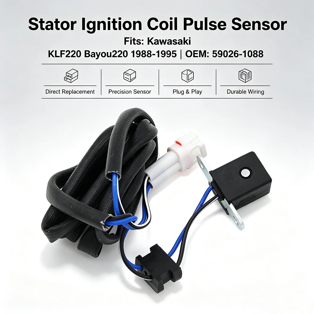 Motorcycle Pulsing Sensor Coil For Kawasaki KLF220 Bayou220 1988-1995 OEM: 59026-1088