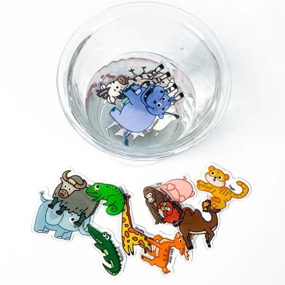 Educational Jelly Sticker Books Reusable Waterproof Scene Quiet Stickers Matching Game Washable Cartoon Sticker Book for DIY