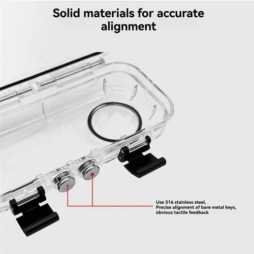 Imagen 2 del producto Nueva funda Invisible para Insta360 X4, funda carcasa impermeable para cámara Insta 360 X4, accesorios de buceo subacuáticos de 60M