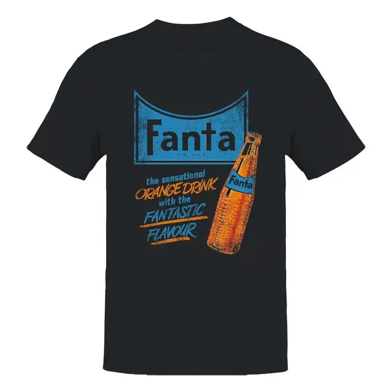 Camiseta para hombre con licencia oficial Fanta Retro Orange Drink Advertising