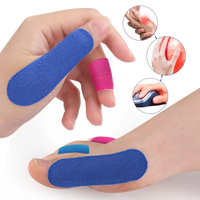 20 Pieces Anti Friction Motion Finger Protection Tape Breathable,Flexible,Elastic,Adjustable For Men &Women Protection Patches