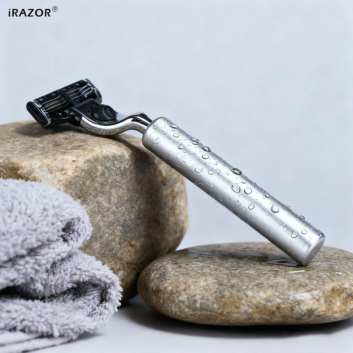 ماكينة حلاقة اللحية الكلاسيكية للرجال من iRAZOR مع مقبض ألومنيوم 3 طبقات ماك 3 شفرات لإزالة الشعر أداة تهذيب الشعر للهدايا #2