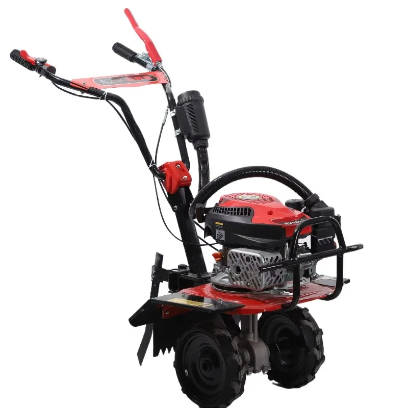 Hand Push Micro-Tiller Water Dry Dual-use Four-stroke High Horsepower Multi-function Agricultural Cultivator Weeding
