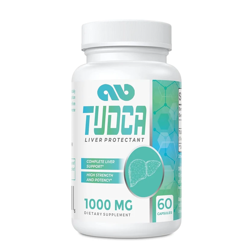 

TUDCA Bile Salt Supplement 1000mg-60 capsules vegetarian capsules,used for detoxification and cleansing,does not contain gelatin