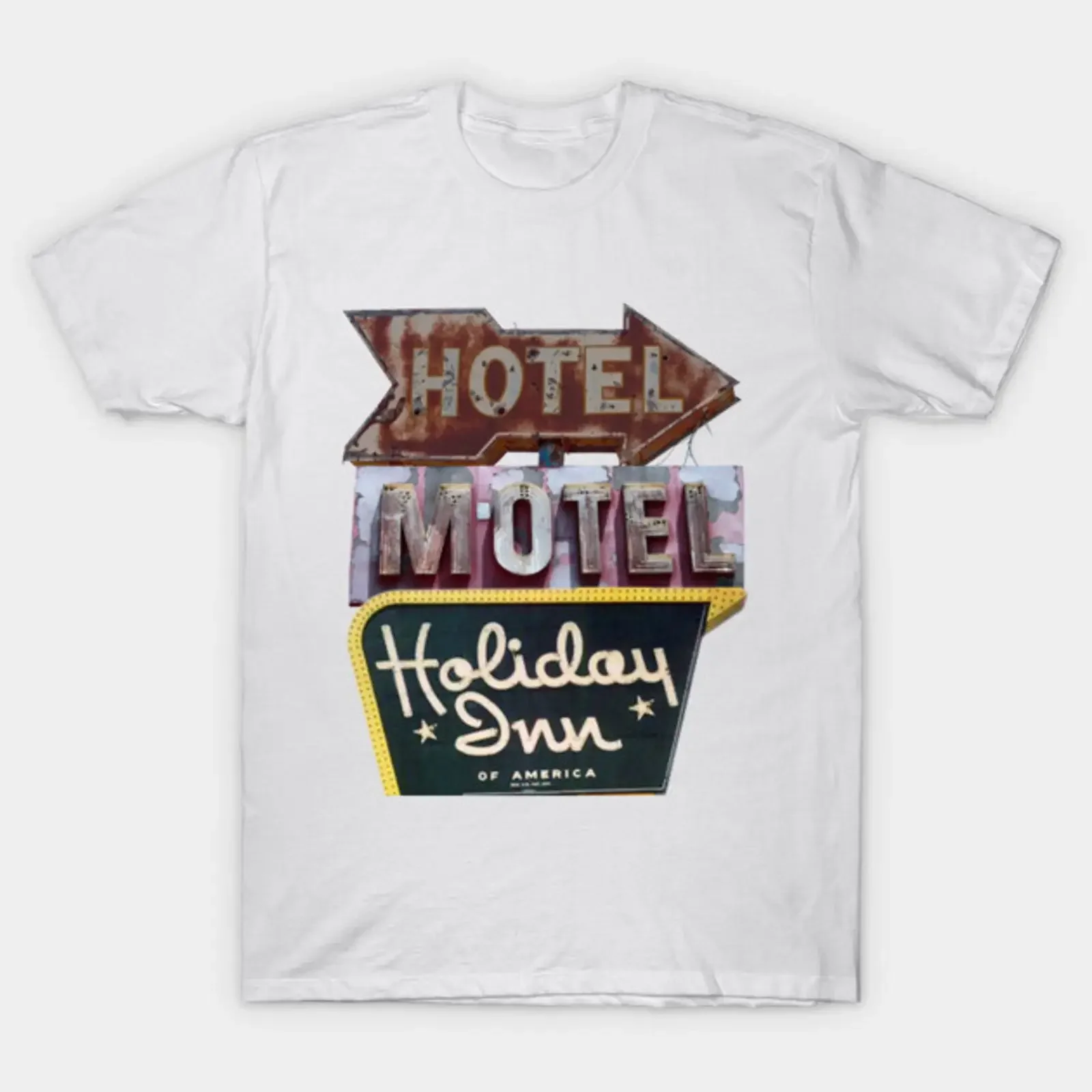 Ретро-хип-хоп футболка Hotel Motel Holiday Inn Sugarhill Gang Rapper's Delight, винтажная, повседневная, стильная, мягкая, слегка потертая.