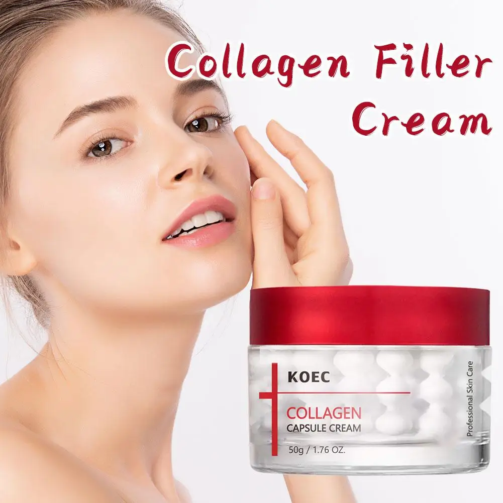 كريم الكولاجين KOEC يحسن الخطوط الدقيقة كريم وجه مرطب تركيبة احترافية كريم مضاد للشيخوخة للبشرة الجافة الأكثر مبيعًا