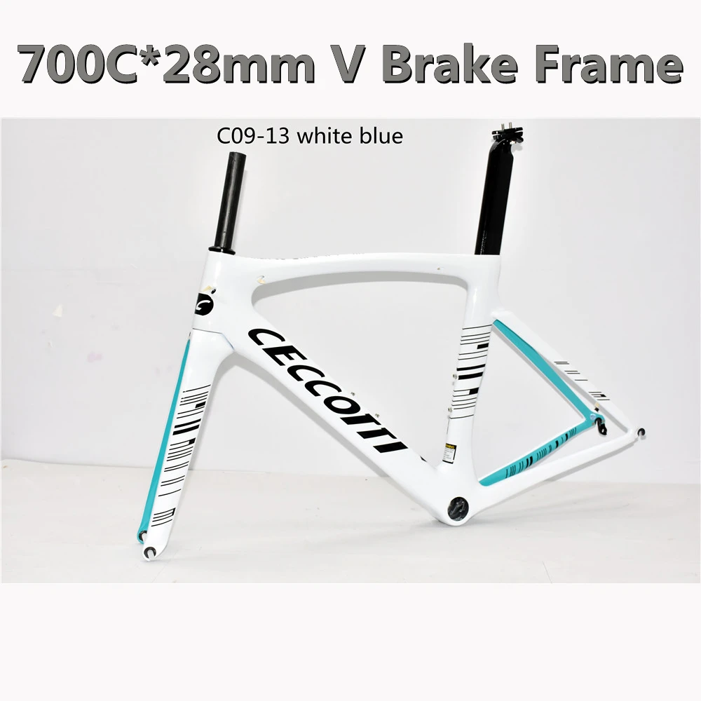 

2024 CECCOTTI Carbon Road Bicycle Frame Rim Brake Hot Selling Road Bike Frame Bottom Bracket BSA Carbon Frameset DPD Shipping