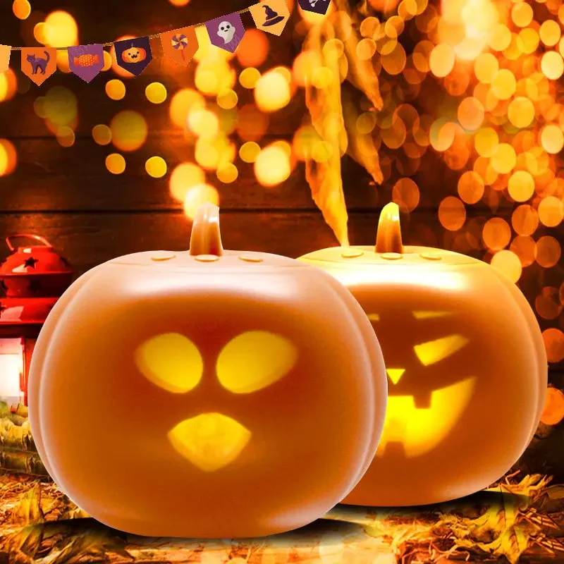 Singing and Talking Animated Lights with Scary Expressions, Holiday Decorations, Ambient Lights, Halloween Pumpkin Lights