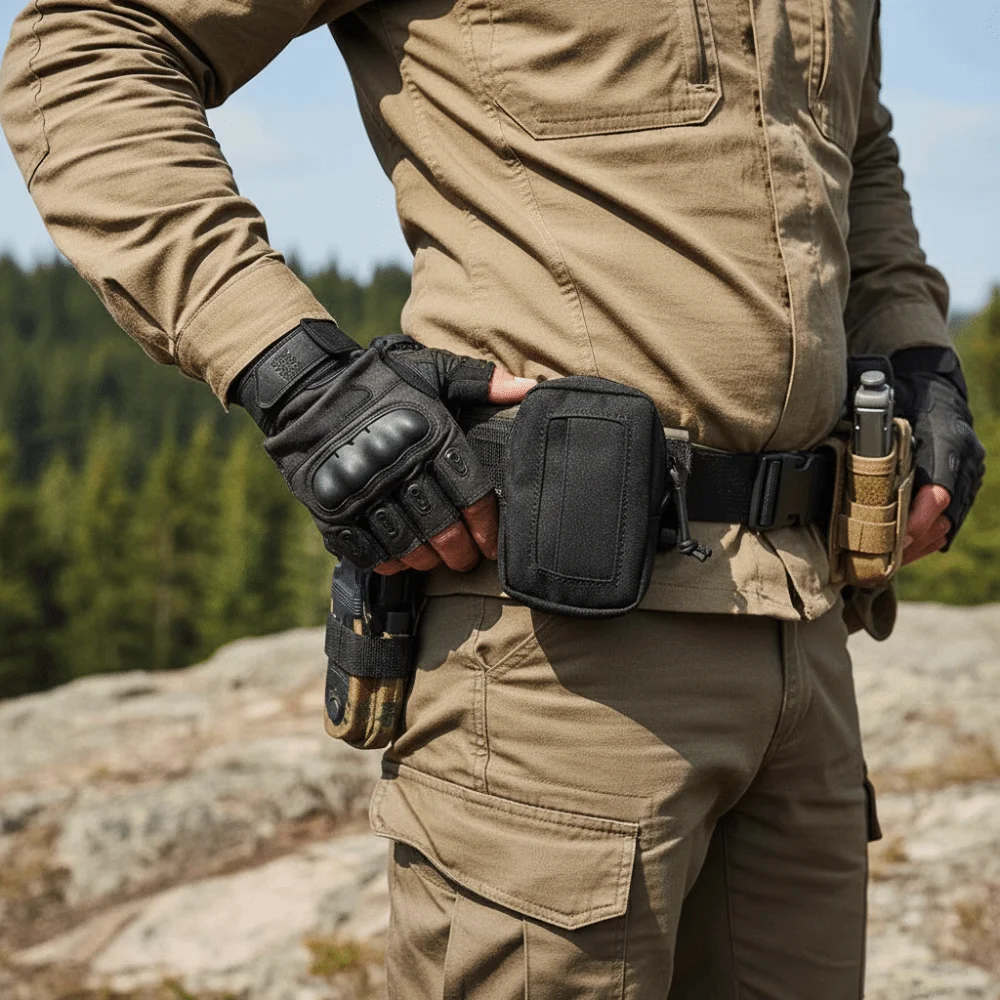 

Nylon Sports Training Gloves Bag Waterproof Multi-Purpose Duty Belt Pouch Versatile Lightweight Small Tool Bag Sports Training