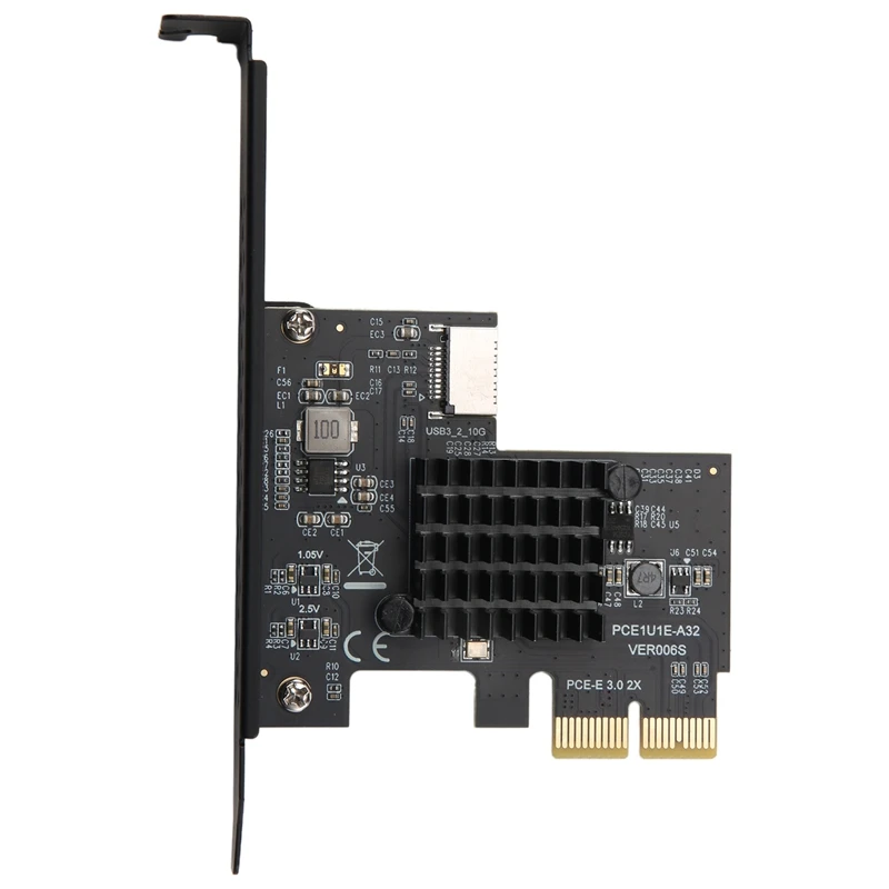Плата расширения PCI-E 2X к USB3.1 A-Key Gen2 Передняя плата расширения Type-E, внутренняя часть 10 Гбит/с Type-E